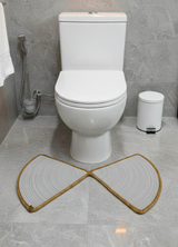 NatureLuxe Jute Toilet Seat Mat