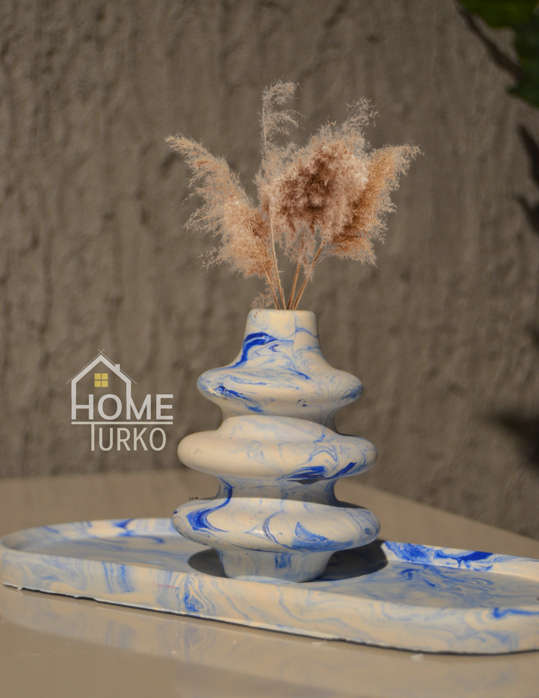 Double Bohemian Figurine and Ornamental Vase