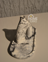 Double Bohemian Figurine and Ornamental Vase