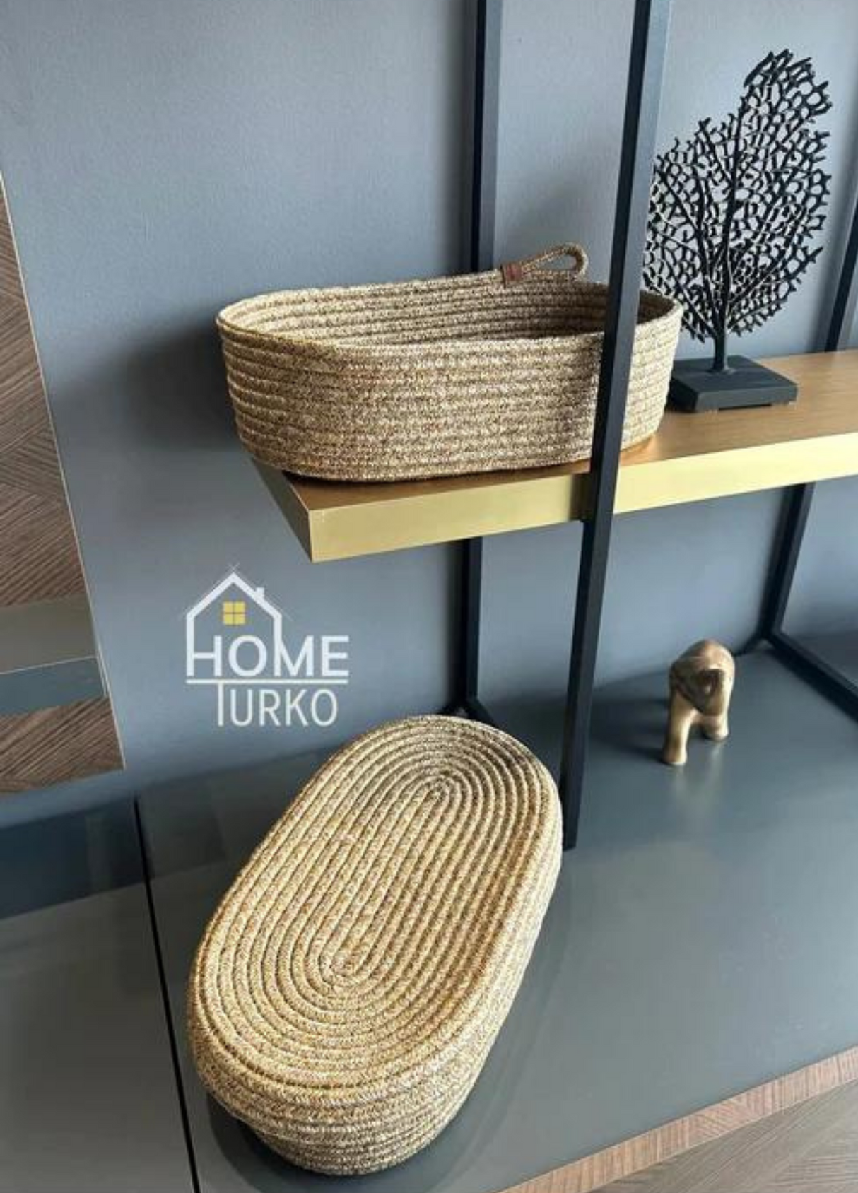 2'li Oval Kapaklı / Kapaksız Sepet Takımı
