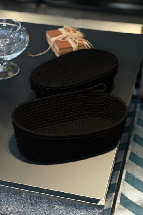 2'li Oval Kapaklı / Kapaksız Sepet Takımı