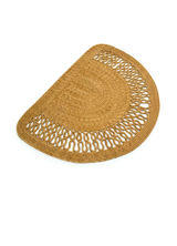 HomeAura Natural Jute Pattern Detailed Doormat