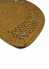 HomeAura Natural Jute Pattern Detailed Doormat