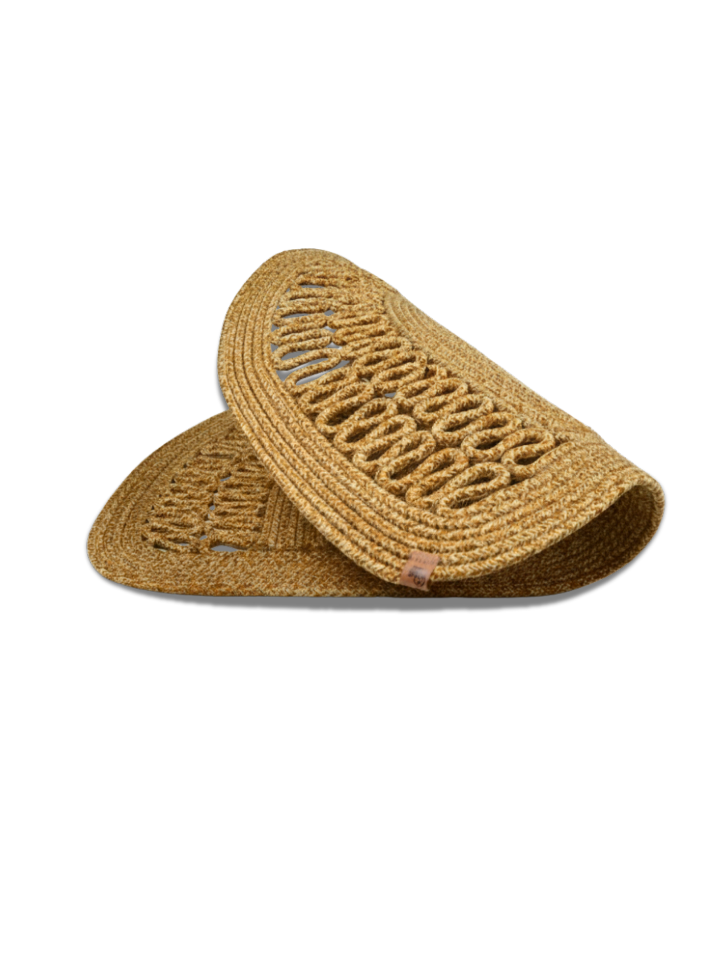 HomeAura Natural Jute Pattern Detailed Doormat