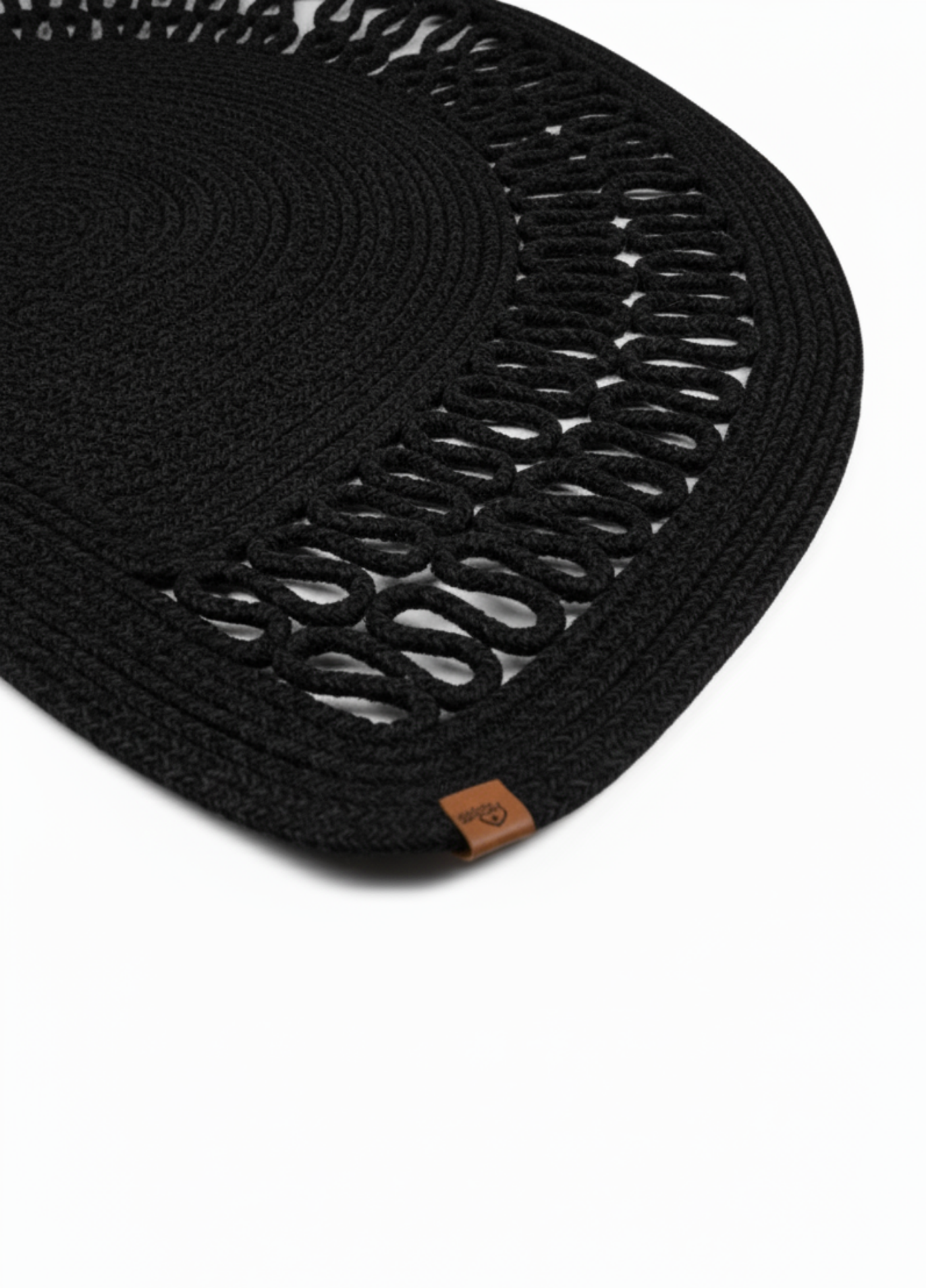 HomeAura Natural Jute Pattern Detailed Doormat