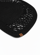 HomeAura Natural Jute Pattern Detailed Doormat