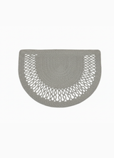 HomeAura Natural Jute Pattern Detailed Doormat