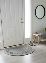 HomeAura Natural Jute Pattern Detailed Doormat