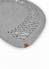 HomeAura Natural Jute Pattern Detailed Doormat