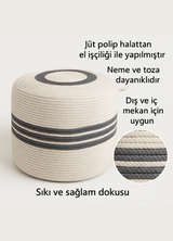 Boho Terra Moderin Jüt Puf